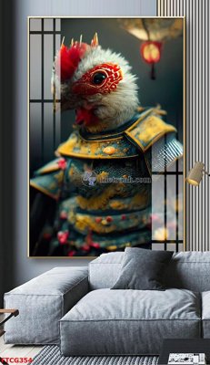 File ảnh Tranh 12 con giáp FTCG354 (gốc) in poster