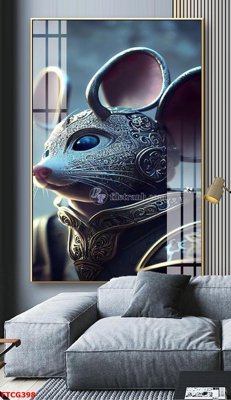 File tranh Tranh 12 con giáp FTCG398 (bản gốc) in lụa 3D