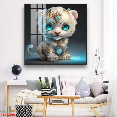 File tranh Tranh 12 con giáp FTCG399 (bản gốc) in lụa 5D