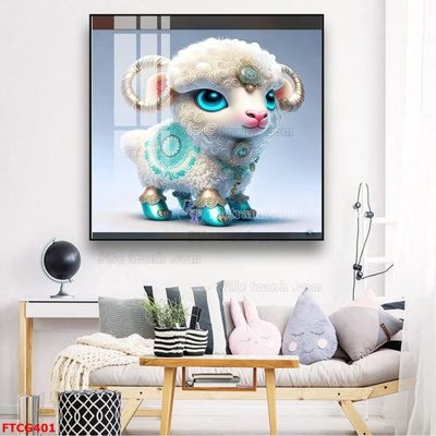 File in trần Tranh 12 con giáp FTCG401 (bản gốc) bầu trời