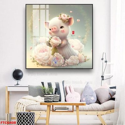 File ảnh gốc Tranh 12 con giáp FTCG408 (chuyên in mica)