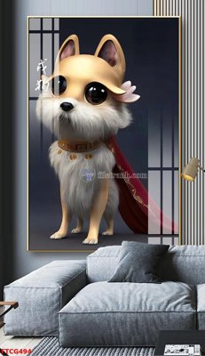 File in lụa Tranh 12 con giáp FTCG494 (hoa văn) Tranh 12 con giáp FTCG494