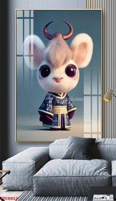 File tranh Tranh 12 con giáp FTCG512 (bản gốc) treo tường