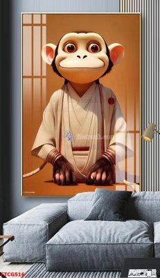 File gốc Tranh 12 con giáp FTCG516 (in tráng gương) ốp tường