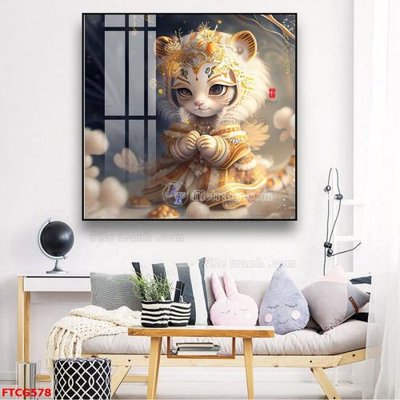 File tranh Tranh 12 con giáp FTCG578 (bản gốc) trang trí văn phòng