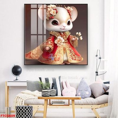 File tranh Tranh 12 con giáp FTCG609 (bản gốc) treo tường