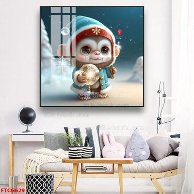 Tải file gốc Tranh 12 con giáp FTCG629 (in khổ lớn) không vỡ