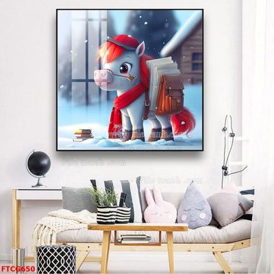 Tải file Tranh 12 con giáp FTCG650 (ảnh gốc) in tranh kính