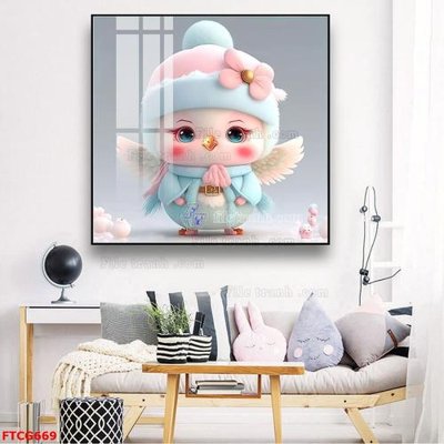 File tranh Tranh 12 con giáp FTCG669 (bản gốc) in lụa 5D