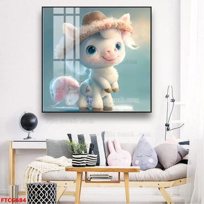 Tải file Tranh 12 con giáp FTCG684 (gốc) chủ đề hoa sen