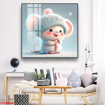 Tải file Tranh 12 con giáp FTCG690 (gốc) in tranh tráng gương
