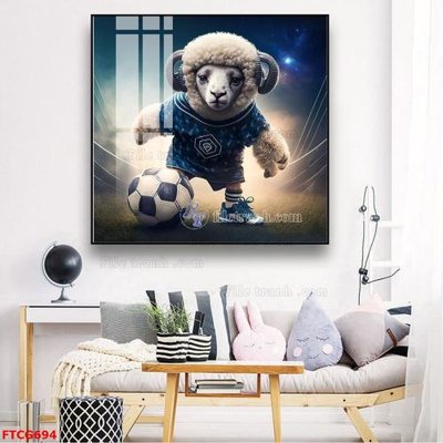 File gốc Tranh 12 con giáp FTCG694 (in tráng gương) nghệ thuật