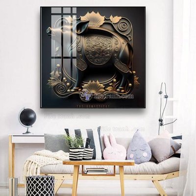 File gốc Tranh 12 con giáp FTCG800 (trang trí) phòng trẻ em