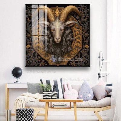 Chi tiết file gốc Tranh 12 con giáp FTCG866 (cho in tráng gương)