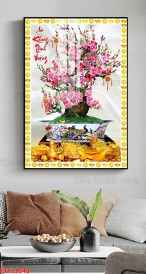 Tải file tranh File tranh chậu mai bonsai FTTL1048 (gốc) tại Filetranh.com