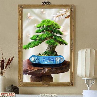 Mua file gốc File tranh chậu mai bonsai FTTL562 (PSD) tại Filetranh.com