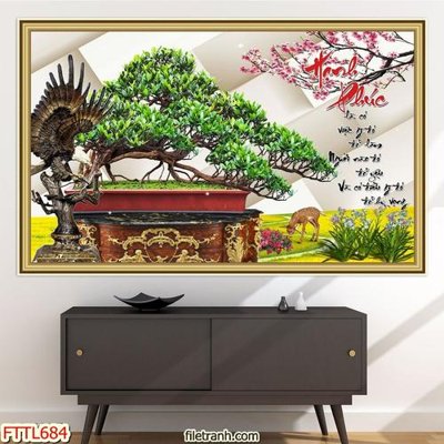 Tải file gốc File tranh chậu mai bonsai FTTL684 (in bạt) quảng cáo
