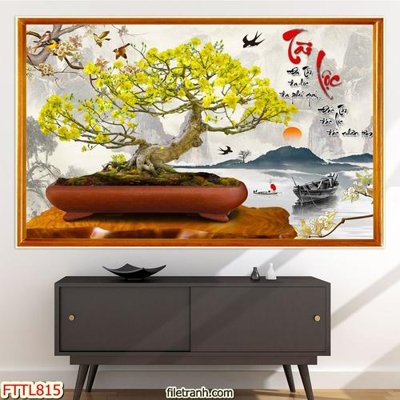 Tải file gốc File tranh chậu mai bonsai FTTL815 (in khổ lớn) quảng cáo