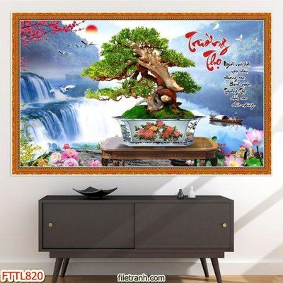 Tải file tranh File tranh chậu mai bonsai FTTL820 (ảnh gốc) ngay