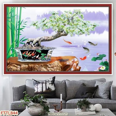 Tải file gốc File tranh chậu mai bonsai FTTL844 (bản PSD) đầy đủ layer