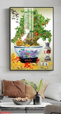 Tải file gốc File tranh chậu mai bonsai FTTL931 (bản PSD) đầy đủ layer