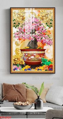 Tải file File tranh chậu mai bonsai FTTL937 (gốc) in ấn ngay lập tức