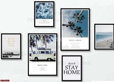 File PSD File gốc in bộ tranh decor treo tráng gương canvas GB15038 (bản gốc) đã tách nền