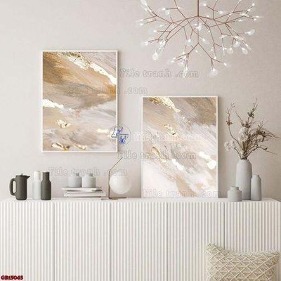 Download file gốc File gốc in bộ tranh decor treo tráng gương canvas GB15063 (in mica) 3D