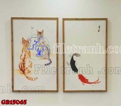 File gốc File gốc in bộ tranh decor treo tráng gương canvas GB15065 (trang trí) phòng trẻ em