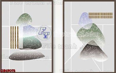 Download file gốc File gốc in bộ tranh decor treo tráng gương canvas GB15072 (in mica) trong suốt