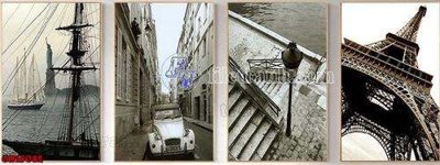 File tranh File gốc in bộ tranh decor treo tráng gương canvas GB15082 (gốc) chủ đề trẻ em