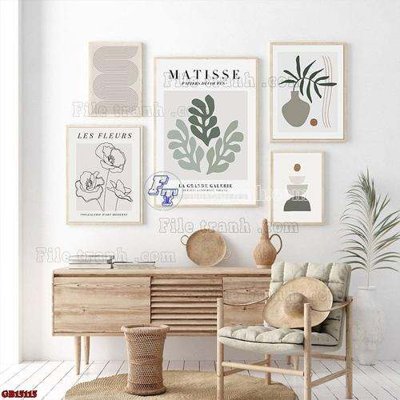 File gốc File gốc in bộ tranh decor treo tráng gương canvas GB15115 (in ấn) màu sắc trung thực