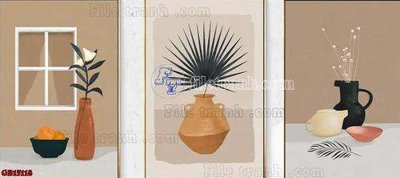 Download file File gốc in bộ tranh decor treo tráng gương canvas GB15118 (chất lượng in ấn)