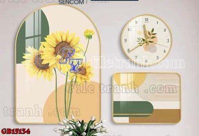 Tải xuống file tranh gốc File gốc in bộ tranh decor treo tráng gương canvas GB15134 (PSD/TIFF)