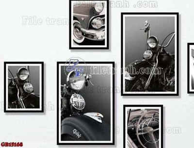 File in trần File gốc in bộ tranh decor treo tráng gương canvas GB15168 (bản gốc) bầu trời