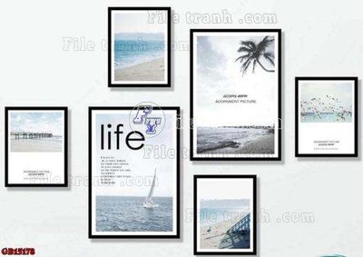 File tranh File gốc in bộ tranh decor treo tráng gương canvas GB15178 (ảnh gốc) sắc nét hoàn hảo