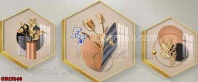 Download file File gốc in bộ tranh decor treo tráng gương canvas GB15248 (chuẩn in) chất lượng cao