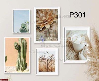 File tranh in mica File gốc in bộ tranh decor treo tráng gương canvas GB15249 (độ phân giải cao)