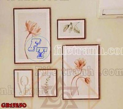 Ảnh gốc file in lụa File gốc in bộ tranh decor treo tráng gương canvas GB15250 chi tiết