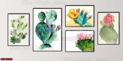 File gốc File gốc in bộ tranh decor treo tráng gương canvas GB15282 (trang trí) phòng ngủ