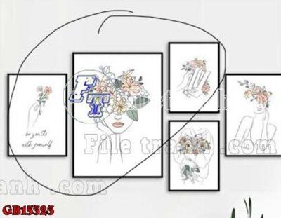 Tải file tranh File gốc in bộ tranh decor treo tráng gương canvas GB15323 (gốc) tại Filetranh.com