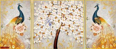 File PSD File gốc in bộ tranh decor treo tráng gương canvas GB15354 (bản gốc) đã tách nền