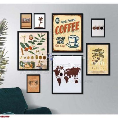 File tranh File gốc in bộ tranh decor treo tráng gương canvas GB15399 (bản gốc) trang trí văn phòng