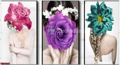 File ảnh gốc File gốc in bộ tranh decor treo tráng gương canvas GB15413 không vỡ nét