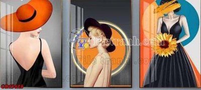 File ảnh gốc File gốc in bộ tranh decor treo tráng gương canvas GB15425 (chuyên in mica)