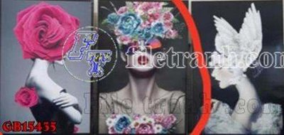 File tranh File gốc in bộ tranh decor treo tráng gương canvas GB15435 (ảnh gốc) in trần xuyên sáng