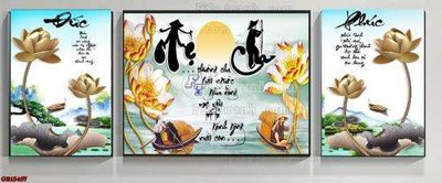 File in trần File gốc in bộ tranh decor treo tráng gương canvas GB15457 (bản gốc) trời sao