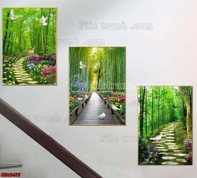 File ảnh File gốc in bộ tranh decor treo tráng gương canvas GB15475 (gốc) in biển hiệu