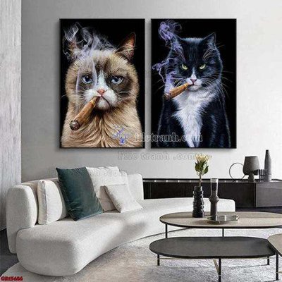 File gốc File gốc in bộ tranh decor treo tráng gương canvas GB15486 (AI/EPS) cho in ấn