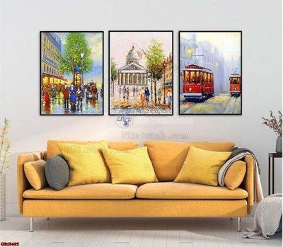Hình ảnh gốc File gốc in bộ tranh decor treo tráng gương canvas GB15493 (để in khổ lớn)